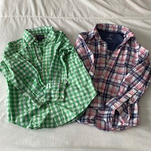 Boys size 4 / 5 long sleeve button down EUC